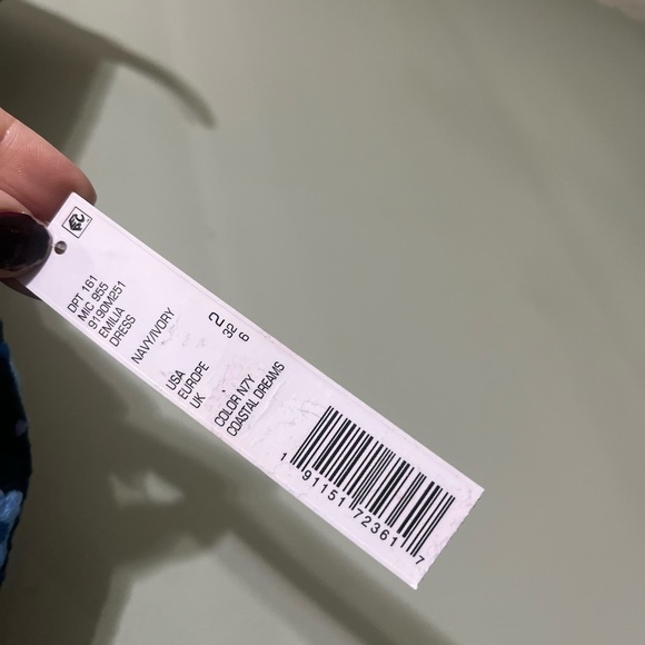 ANTONIO MELANI Blue and White Floral Dress - Picture 3 of 12